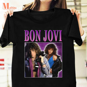 Bon Jovi Homage T-Shirt, Rock Band Shirt, Bon Jovi Band Shirt,